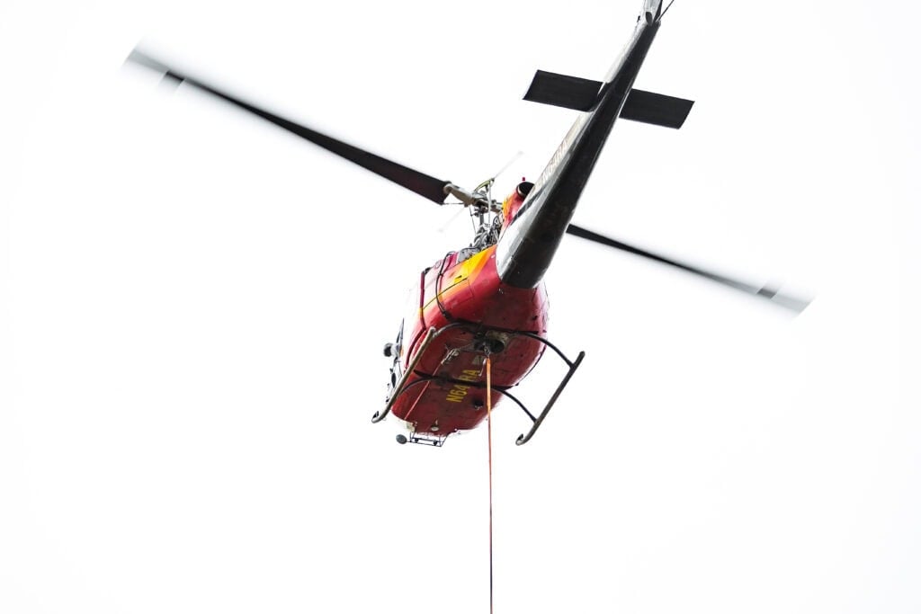 Helicopter long-line services